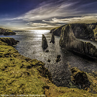Buy canvas prints of Dramatic Seascape at Westerwick Shetland by Richard Ashbee