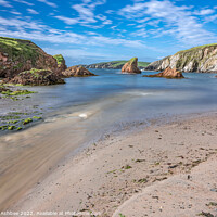 Buy canvas prints of Sunny Shetland sea scape by Richard Ashbee