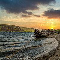Buy canvas prints of Final resting place of an old boat at Trondra, She by Richard Ashbee