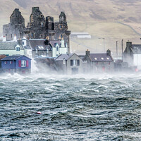 Buy canvas prints of Hurricane hits Shetland by Richard Ashbee