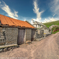 Buy canvas prints of The old hut at Maywick, Shetland  by Richard Ashbee