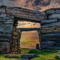 Buy canvas prints of Iron age fort, Scatness Shetland by Richard Ashbee