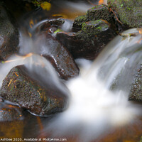 Buy canvas prints of The tumbling Burbage Brook, Padley Gorge, Derbyshi by Richard Ashbee