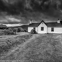 Buy canvas prints of Shetland old traditional Croft house by Richard Ashbee