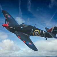 Buy canvas prints of RAF Hurricane  by Richard Ashbee