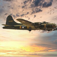 Buy canvas prints of B17 Mission complete by Richard Ashbee