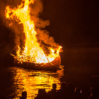 Buy canvas prints of Up Helly Aa Shetland by Richard Ashbee