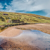 Buy canvas prints of Old fishing station at Heylor Shetland by Richard Ashbee