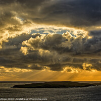 Buy canvas prints of Sunrise over the island of Mousa in Shetland by Richard Ashbee
