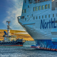 Buy canvas prints of Holiday Ferry to Shetland by Richard Ashbee