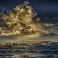 Buy canvas prints of Cloud explosion over Bressay, Shetland by Richard Ashbee