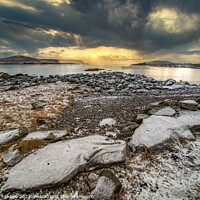 Buy canvas prints of The island of Bressay, Shetland caught in the ligh by Richard Ashbee