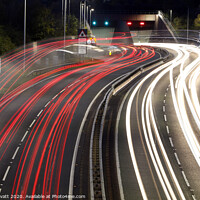 Buy canvas prints of Traffic Trails by Peter Lovatt  LRPS