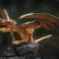 Buy canvas prints of The Oak Dragon near Bethesda, Wales by Peter Lovatt  LRPS