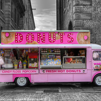 Buy canvas prints of Donuts van by Peter Lovatt  LRPS