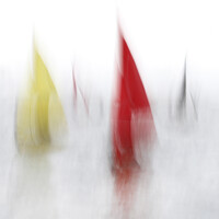 Buy canvas prints of Red Sail by Peter Lovatt  LRPS