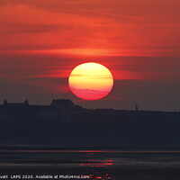 Buy canvas prints of Sunset over Hilbre Island by Peter Lovatt  LRPS