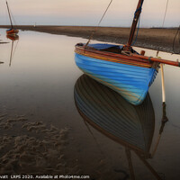 Buy canvas prints of Blue Sailing Boat by Peter Lovatt  LRPS