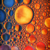 Buy canvas prints of Oil Droplets on Water by Peter Lovatt  LRPS