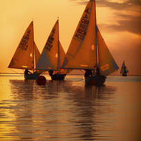 Buy canvas prints of Three Sailing Boats by Peter Lovatt  LRPS