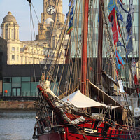 Buy canvas prints of Liverpool Tall Ship by Peter Lovatt  LRPS