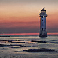 Buy canvas prints of Fort Perch Rock Lighthouse at sunset by Peter Lovatt  LRPS