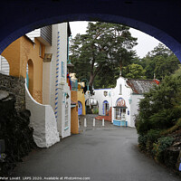 Buy canvas prints of Battery Square, Portmeirion by Peter Lovatt  LRPS