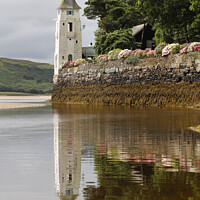 Buy canvas prints of Reflection of the Camera Obscura, Portmeirion by Peter Lovatt  LRPS