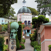 Buy canvas prints of Portmeirion - View towards the Dome by Peter Lovatt  LRPS