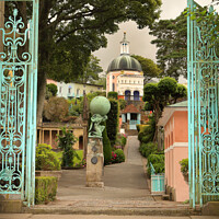 Buy canvas prints of Portmeirion - View towards the Dome by Peter Lovatt  LRPS