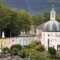 Buy canvas prints of Portmeirion - View of the Dome by Peter Lovatt  LRPS