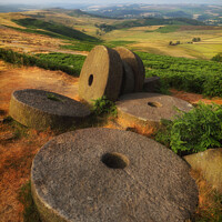 Buy canvas prints of Millstones at Stanage Edge by Peter Lovatt  LRPS