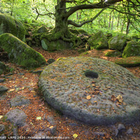 Buy canvas prints of Millstone at Padley Gorge by Peter Lovatt  LRPS