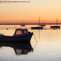 Buy canvas prints of Moored boats, Meols by Peter Lovatt  LRPS