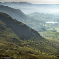 Buy canvas prints of Wrynose Pass and Little Langdale Tarn by Peter Lovatt  LRPS