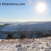 Buy canvas prints of Horseshoe Pass Panoramic in Winter by Peter Lovatt  LRPS