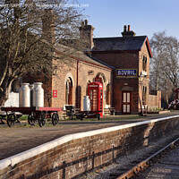 Buy canvas prints of Hadlow Road Railway Station, Wirral (Preserved) by Peter Lovatt  LRPS