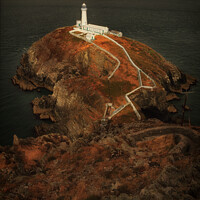 Buy canvas prints of South Stack Lighthouse by Peter Lovatt  LRPS
