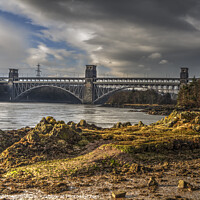 Buy canvas prints of Britannia Bridge, Anglesey by Peter Lovatt  LRPS