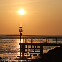 Buy canvas prints of West Kirby Marine Lake Jetty, Wirral by Peter Lovatt  LRPS