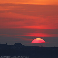 Buy canvas prints of Sunset over Hilbre Island, Wirral by Peter Lovatt  LRPS