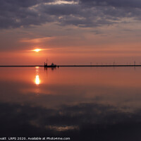 Buy canvas prints of Sunset at Meols, Wirral by Peter Lovatt  LRPS