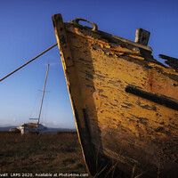 Buy canvas prints of Abandoned boat on Heswall Shore, Wirral by Peter Lovatt  LRPS