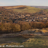 Buy canvas prints of Panoramic Image of the Town of Buxton - December 2 by Peter Lovatt  LRPS