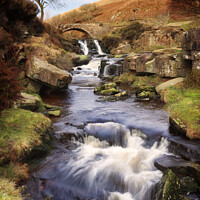 Buy canvas prints of Three Shires Head in the Peak District by Peter Lovatt  LRPS