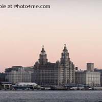 Buy canvas prints of Panoramic image of Liverpool Waterfront by Peter Lovatt  LRPS