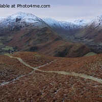 Buy canvas prints of Hallin Fell Panoramic by Peter Lovatt  LRPS