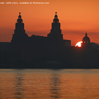 Buy canvas prints of Liverpool Liver Building Sunrise by Peter Lovatt  LRPS