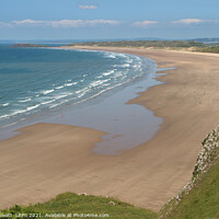 Buy canvas prints of Rhossili beach on the Gower Peninsula, South Wales by Peter Lovatt  LRPS