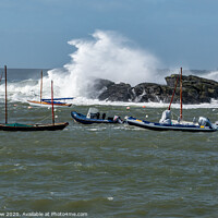 Buy canvas prints of Storm Ellen at Trearddur Bay on Anglesey by Tim Snow